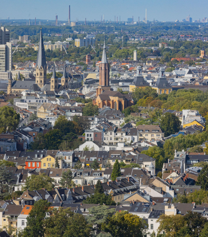 Bonn ist dicht bebaut mit kurzen Wegen Werner Dhein