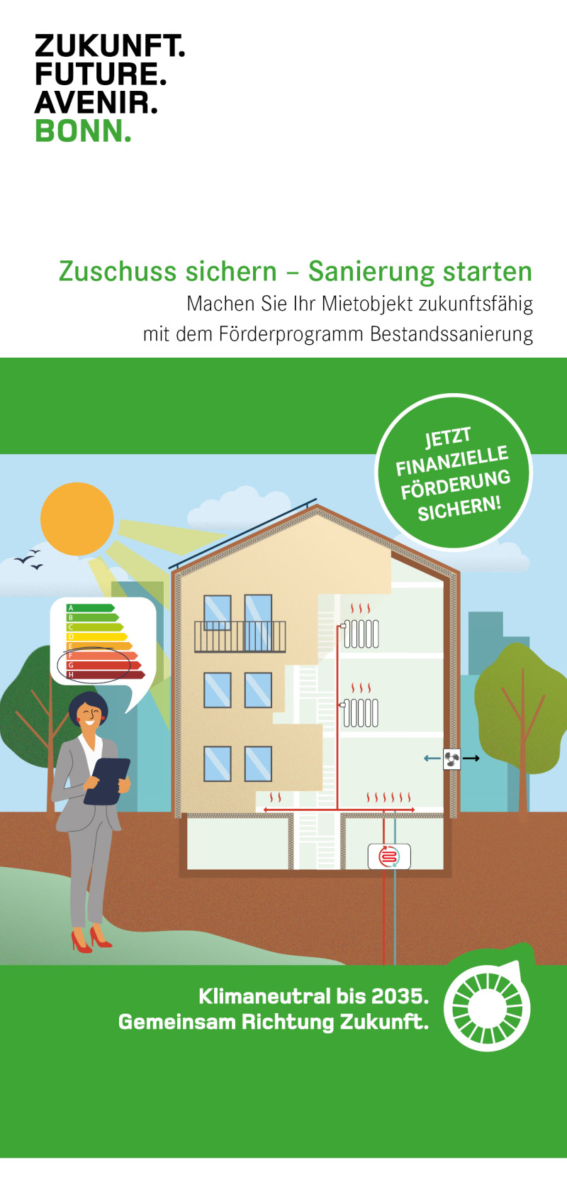 Titelseite Flyer -Bestandssanierung