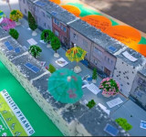 Blick auf ein Klimaviertel in Bonn