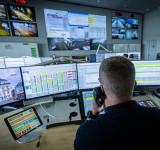 Blick in die Feuerwehrleitstelle