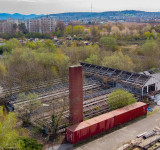 Blick auf die alte Stadtgärtnerei hug alte stadtgaertnerei Luftaufnahme