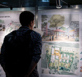 Blick auf preisgekrönte Entwürfe für den Dransdorfer Berg