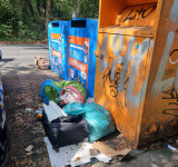 Dreck am Container Haager Weg