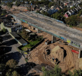 NORDBRÜCKE LUFTBILD BAUARBEITEN HÄUSER