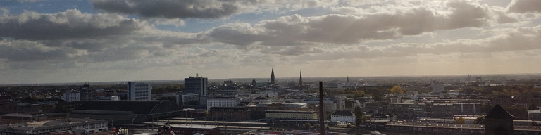 Bremen von der Bürgerweide Panoramafoto von Bremen von der Bürgerweide