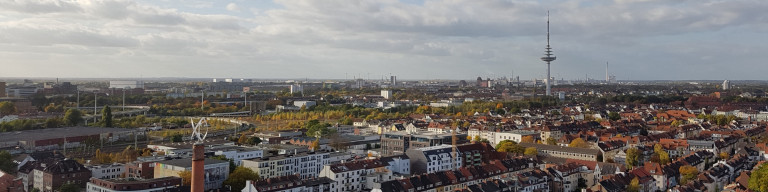 Bremen von der Bürgerweide 2 Panoramafoto von Bremen von der Bürgerweide 2