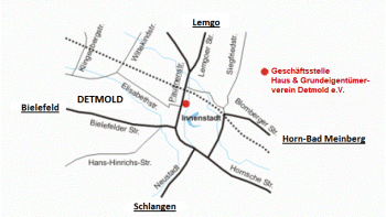 Lageplan Geschäftsstelle