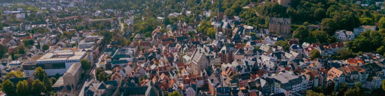 Luftaufnahme von Marburg
