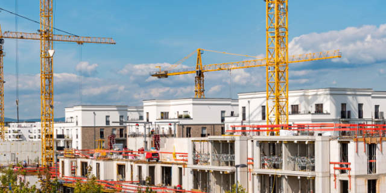 Baustelle im Frankfurter Europaviertel
