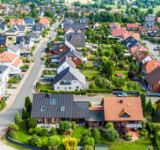 Wohngebiet mit Einfamilienhäusern