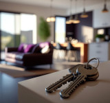 Wohnungsschlüssel auf Wohnzimmertisch
