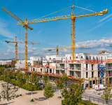 Baustelle im Frankfurter Europaviertel