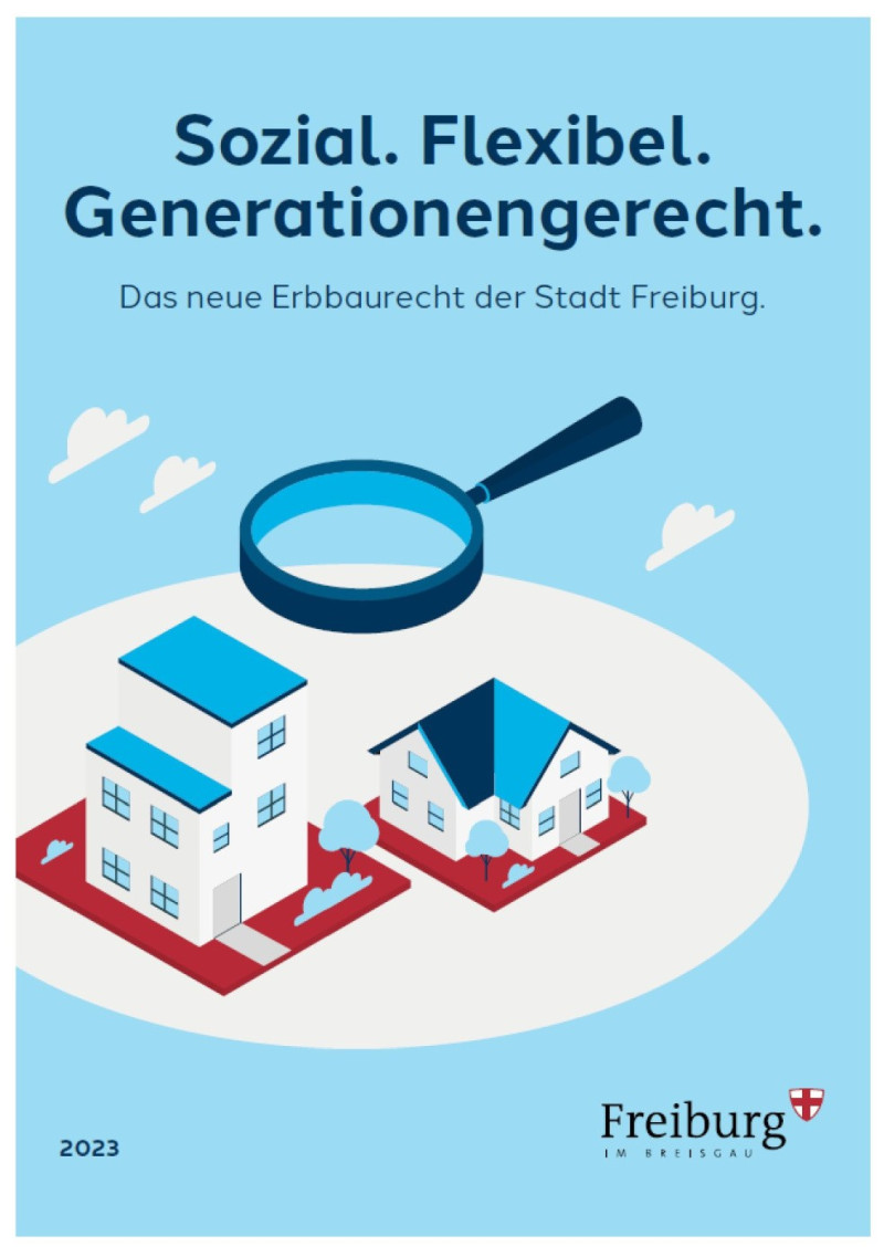 Deckbkatt Broschüre Sozial. Flexibel. Generatonengerecht.