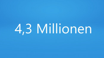 4,3 Millionen