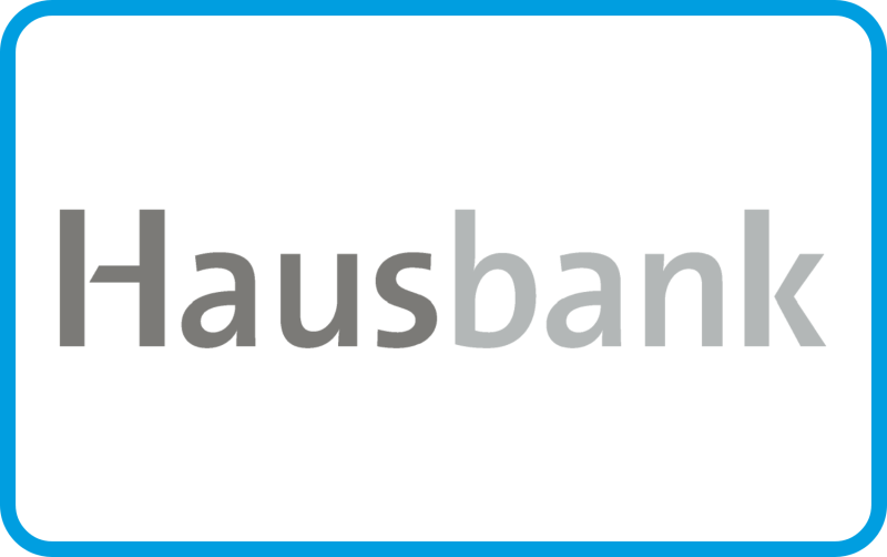 Hausbanklogo mit Rahmen