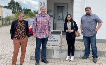 Foto: von links: Katharina Nobbe und Thorsten Post Haus & Grund, Schahina Gambir und Benjamin Rauer Die Grünen Foto: von links: Katharina Nobbe und Thorsten Post Haus & Grund, Schahina Gambir und Benjamin Rauer Die Grünen