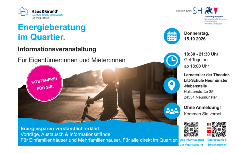 Energieberatung im Quartier in Neumünster