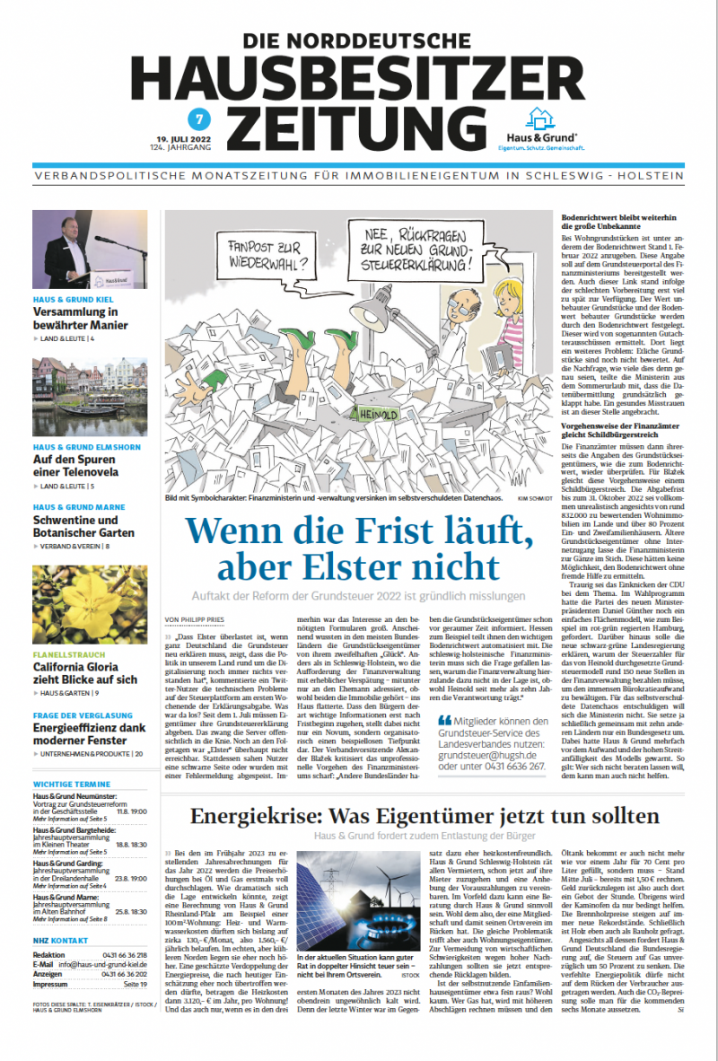 Unsere Verbandszeitung Haus & Grund
