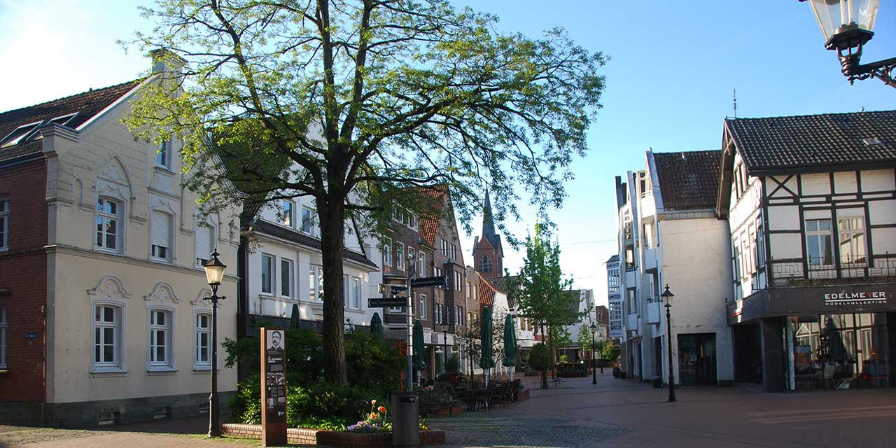 Marktplatz mit Fußgängerzone