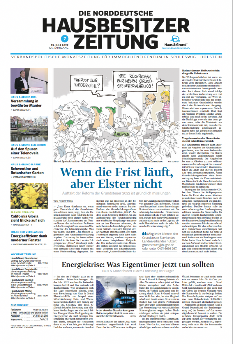 Norddeutsche Hausbesitzerzeitung Juli