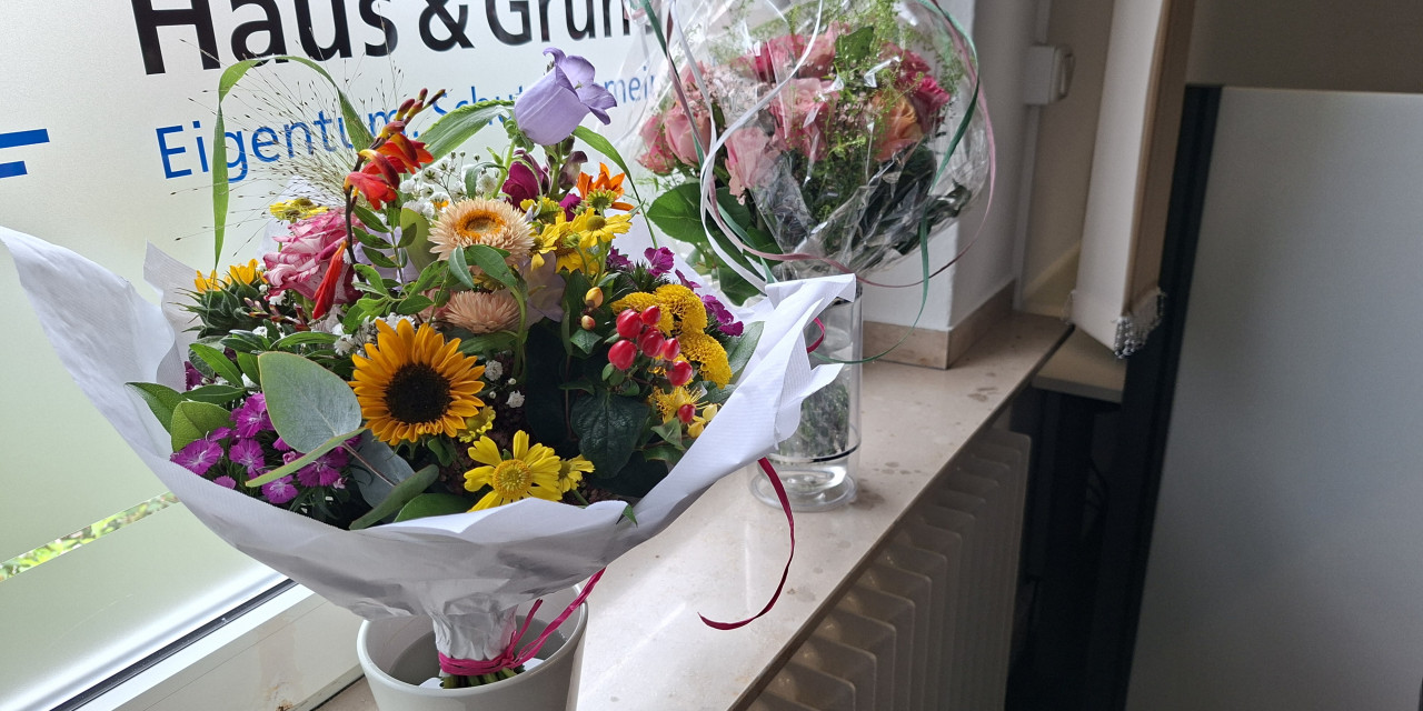 Blumen zum Jubiläum